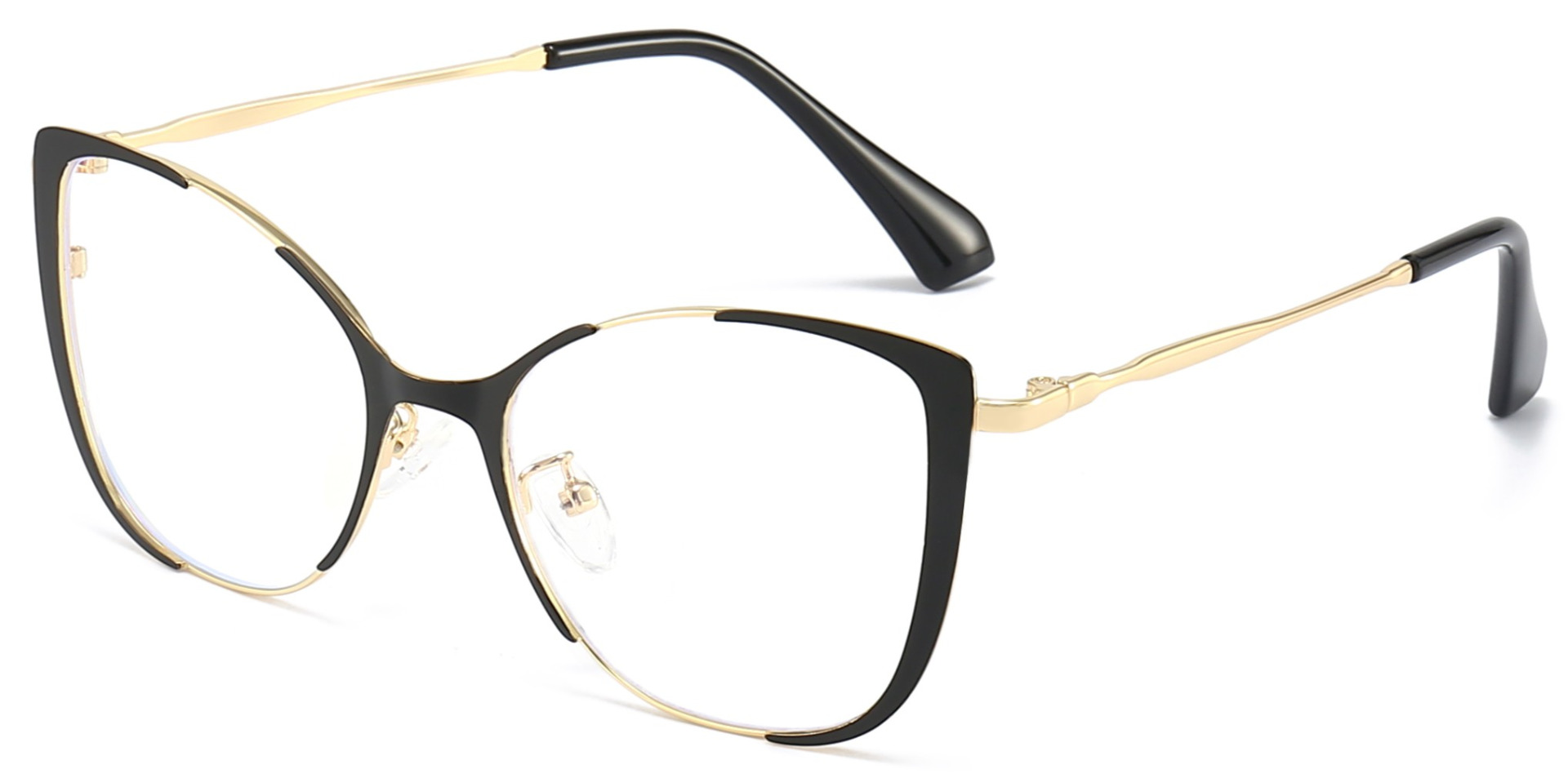 Cat Eye Prescription Glasses Melody Black – Women Spring Hinge Glasses